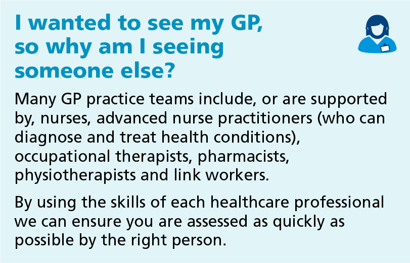 I want to see my GP